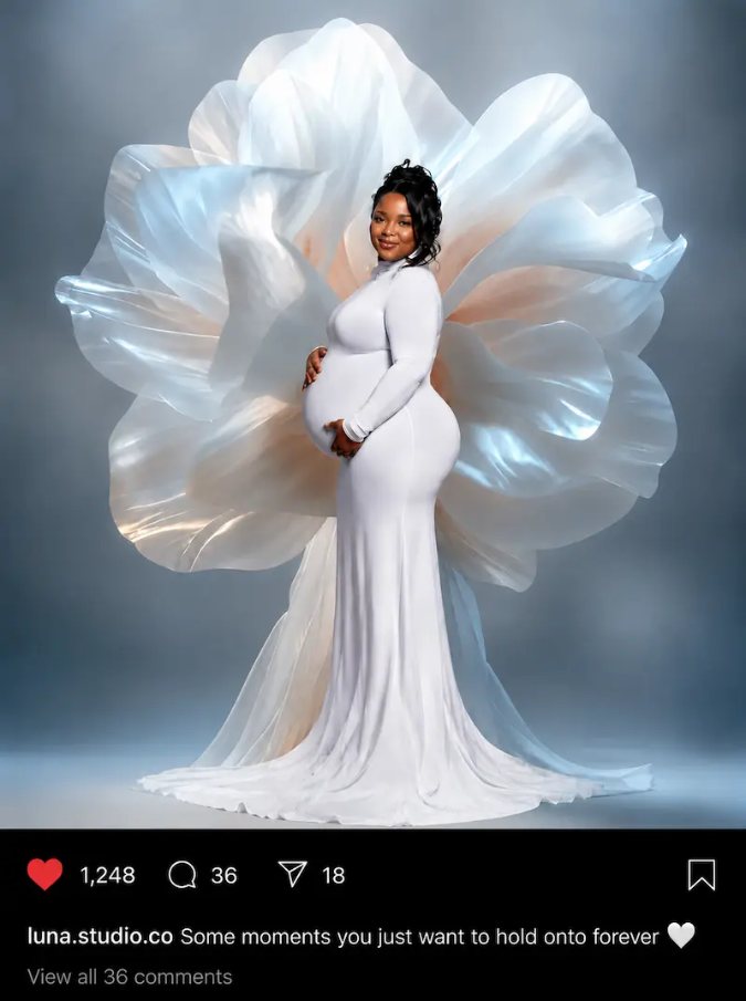 Instagram maternity post