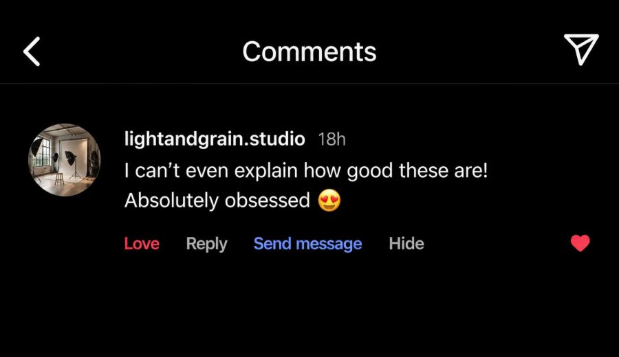 Instagram comment